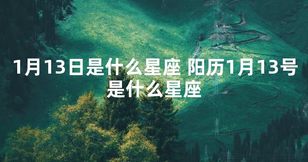 1月13日是什么星座 阳历1月13号是什么星座